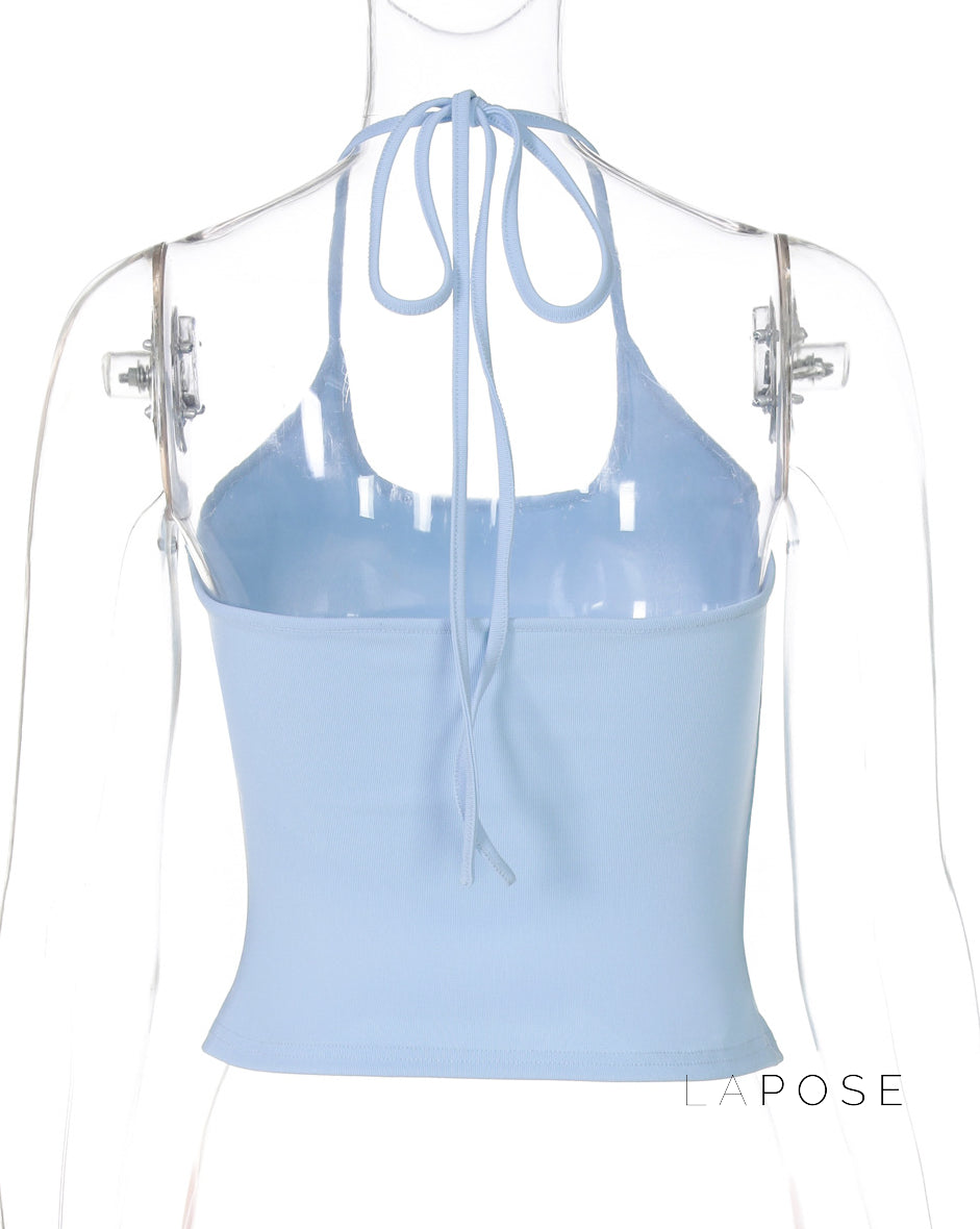 Fatoumata Backless Halter Top [19FKM0K5]