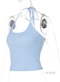 Fatoumata Backless Halter Top [PCMY09E7]