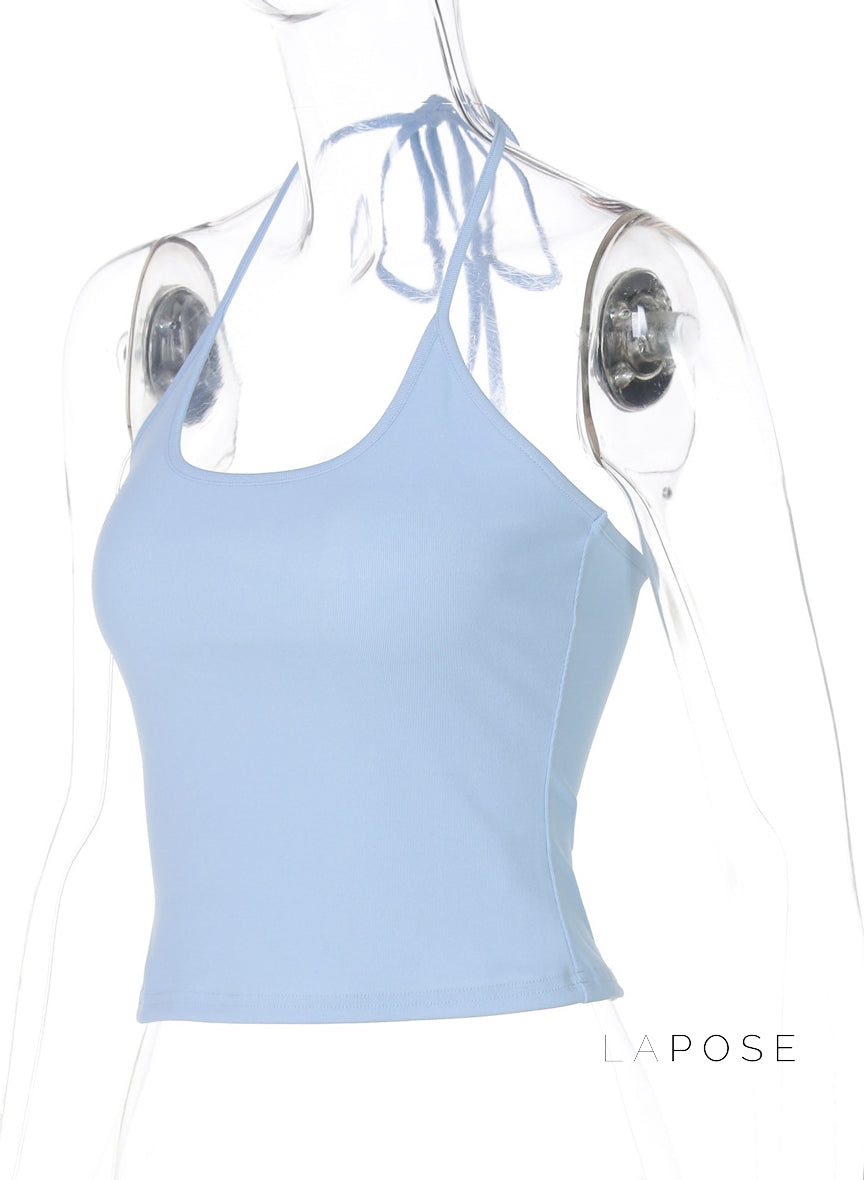 Fatoumata Backless Halter Top [PCMY09E7]