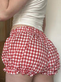 Fatoumata Bow Plaid Shorts [9JVDP4MJ]