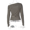 Filomena Off-Shoulder Striped Top [XX5ND9HT]