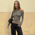 Filomena Off-Shoulder Striped Top [79L3RCIY]
