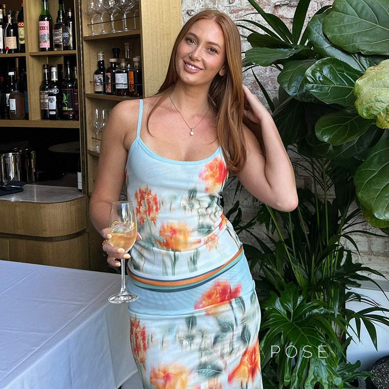 Finnleigh Sunset Maxi Skirt Set [R9CI7873]
