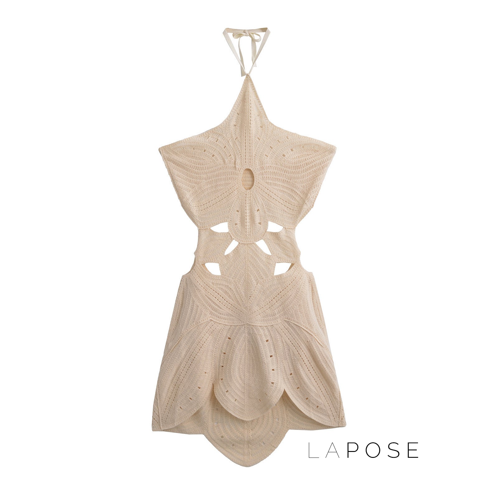 Fiorella Halter Woven Mini Dress [J9OESFLT]