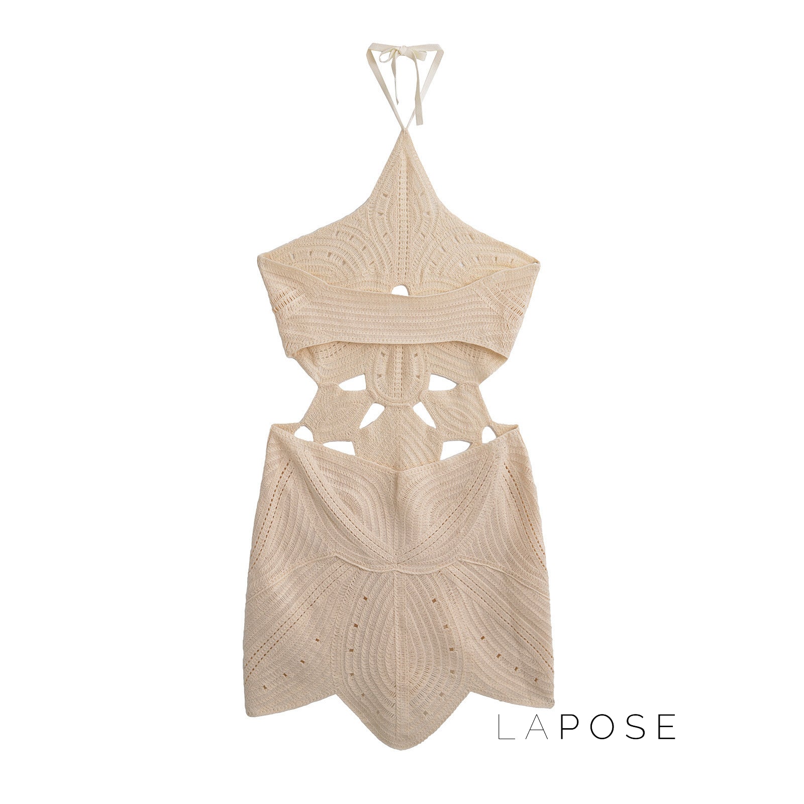 Fiorella Halter Woven Mini Dress [MHQS3M6U]