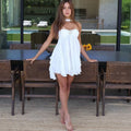 Floral Halter Mini Dress [MDN1XT4G]