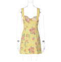 Floral Lace Spliced Mini Dress [O3PY5TU4]