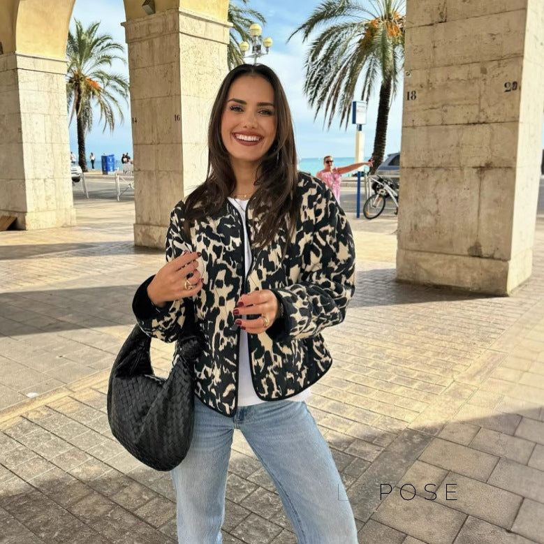 Forever Abstract Print Jacket [EI6OIVI7]