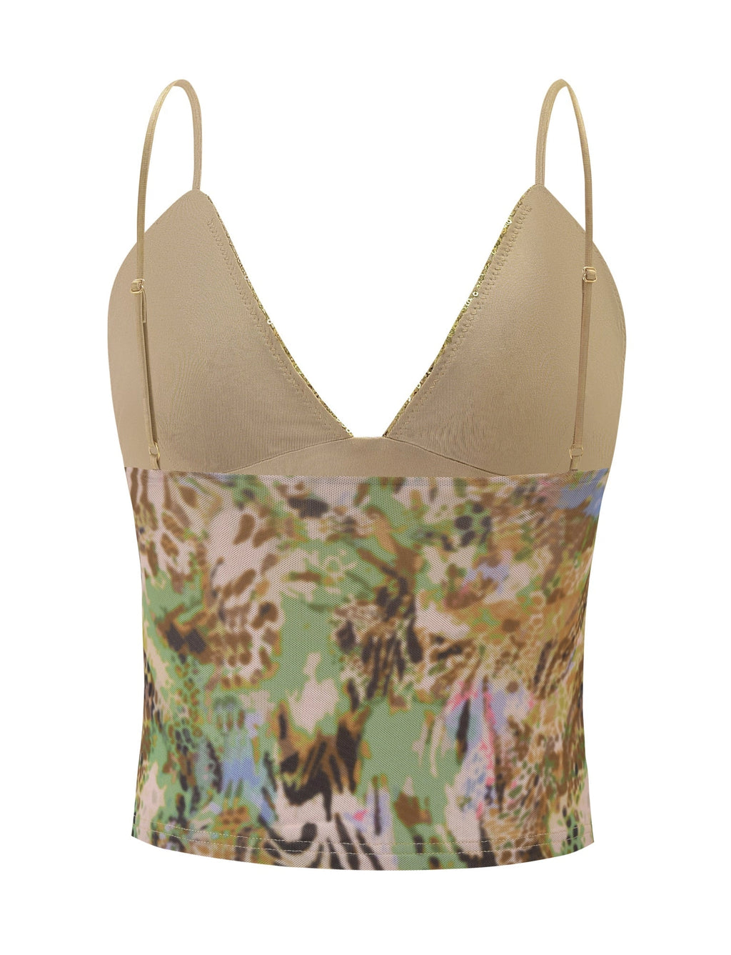 LaPose Francisca Animal Swirl Sequin Top