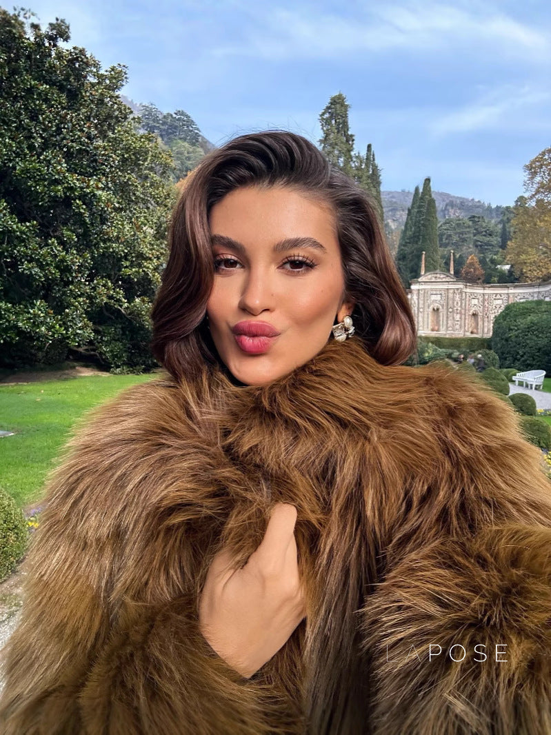 Freedom Fluffy Faux Fur Coat [8V2K6XCA]