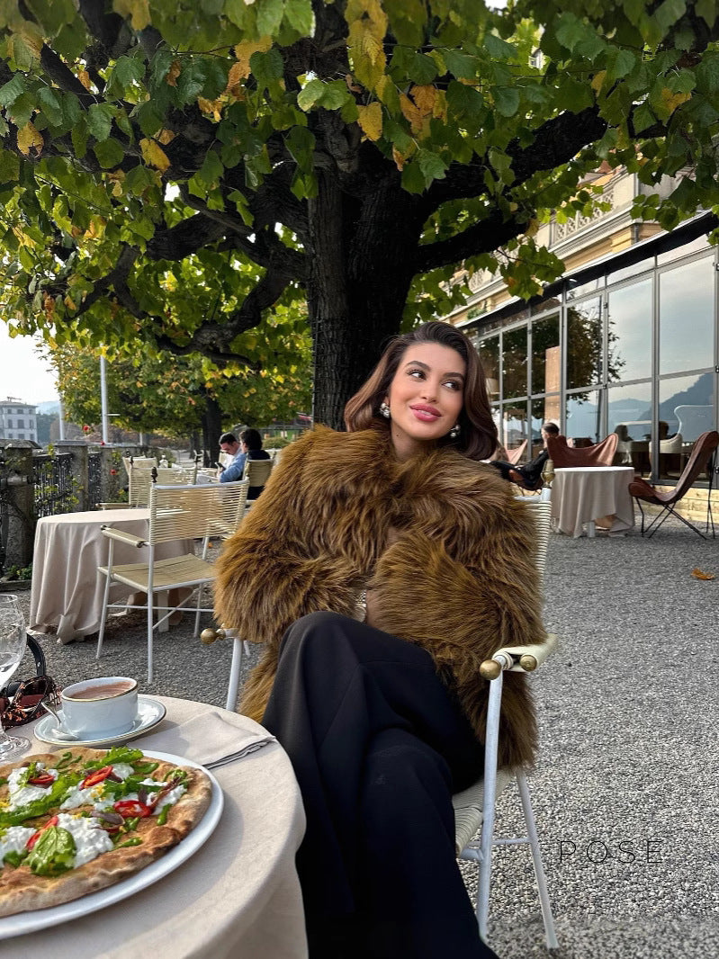 Freedom Fluffy Faux Fur Coat [DINPET2U]