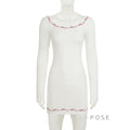 Frida Embroidered Long Sleeve Mini Dress [JGBXU7F1]
