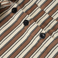 Germani Striped Long Sleeve Polo Top [P7AVMXBD]