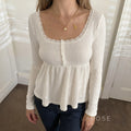 Goddess Knit Lace Square Top [NG2X31B2]