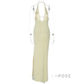 Goldie Halter Maxi Dress [6EMLMU1N]