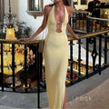 Goldie Halter Maxi Dress [7FRVISQS]