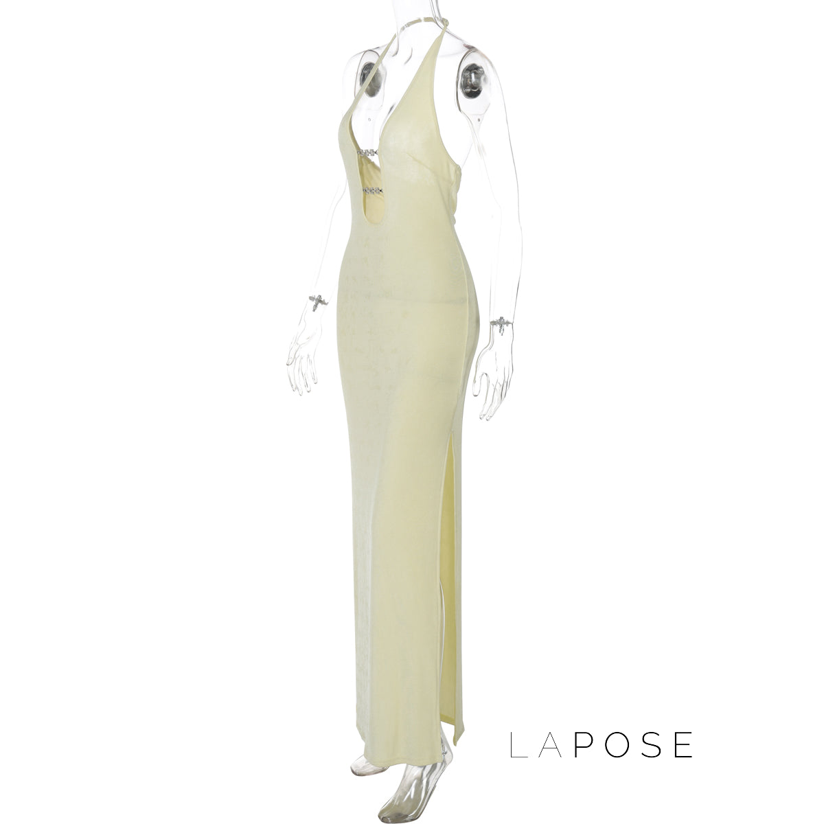 Goldie Halter Maxi Dress [VTVDUE36]