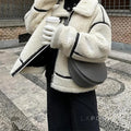 Gracelin Faux Shearling Bomber Jacket [ILX6W1IK]