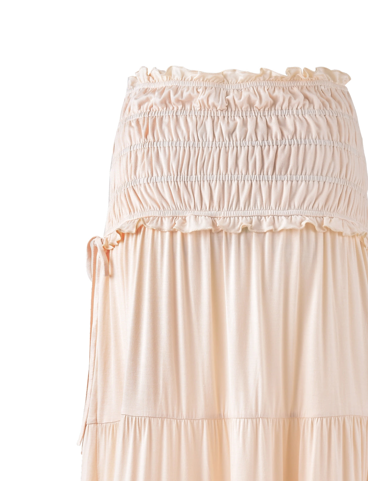 LaPose Gracelyn Polka Dot Maxi Skirt - Bone
