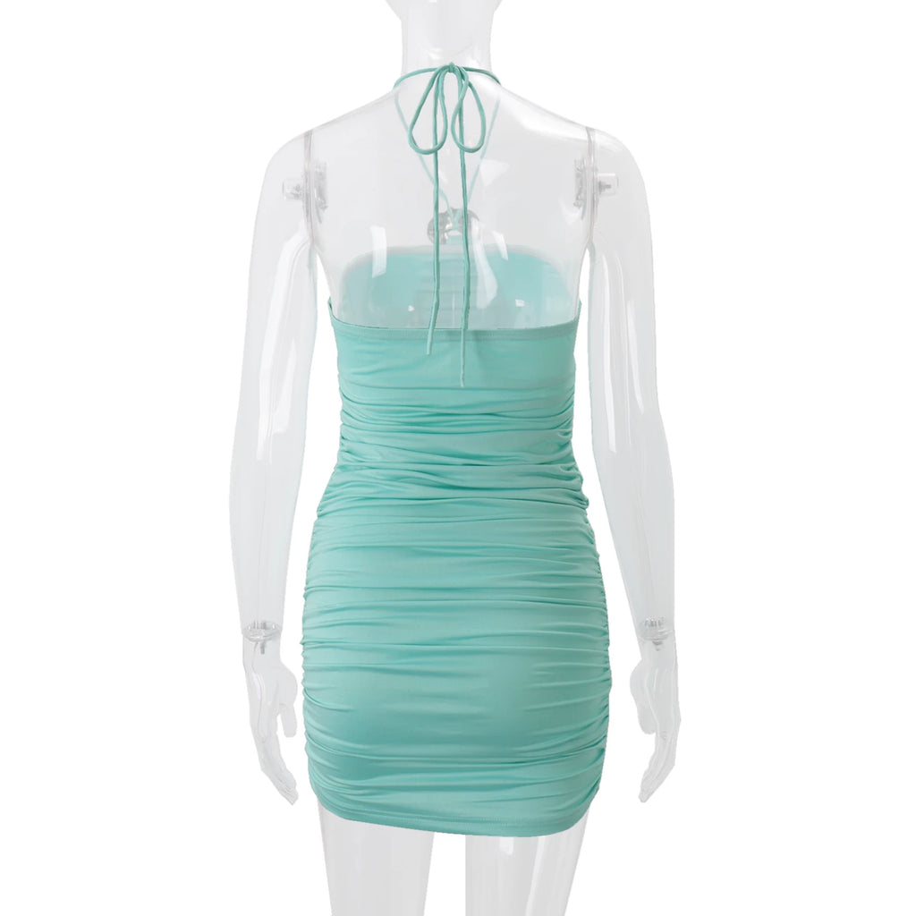 LaPose - Gracelynne Ruched Ring Mini Dress
