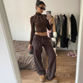 Graciela Ribbed Turtleneck Top [5WYI8LRB]