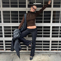 Graciela Ribbed Turtleneck Top [CHEQKW0O]