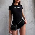 Graphic Print Slim Romper [OL0D7GG1]