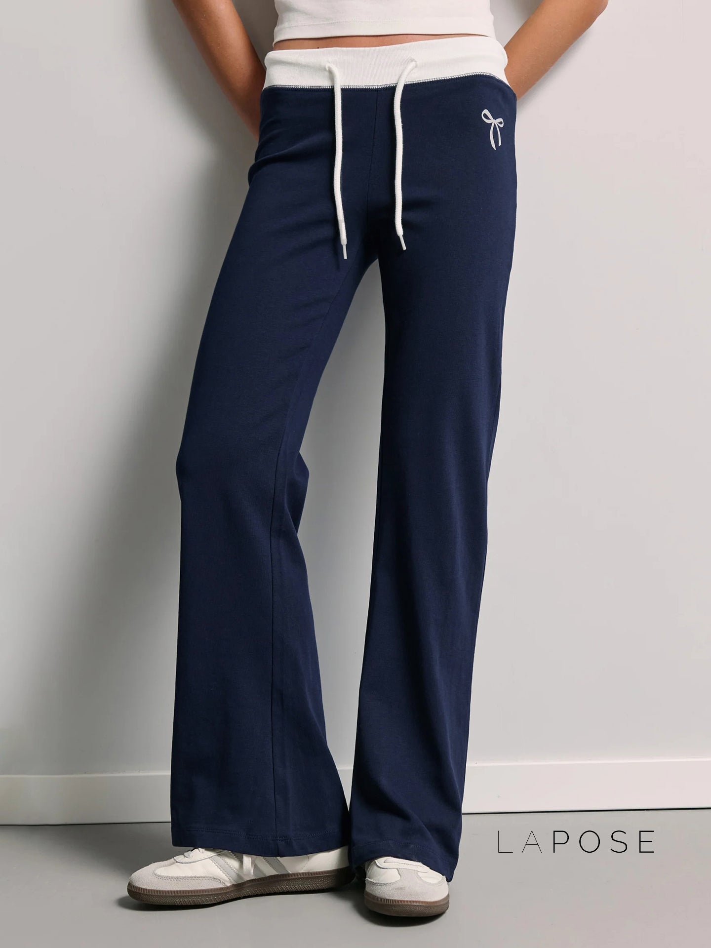 Graylynn Bow Print Knit Pants [3EAZDSYD]