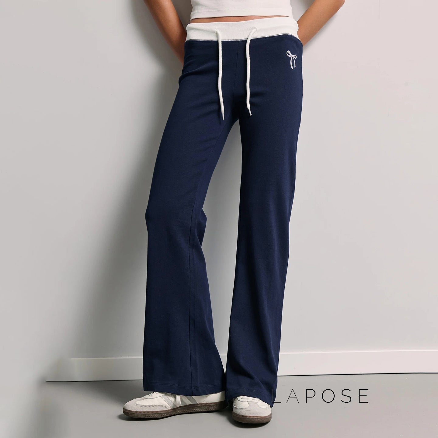 Graylynn Bow Print Knit Pants [TF9ETJD5]