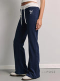 Graylynn Bow Print Knit Pants [OMMHOZ2P]