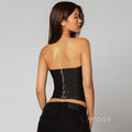 Gretta Zipper Tube Top [C0MO61MZ]