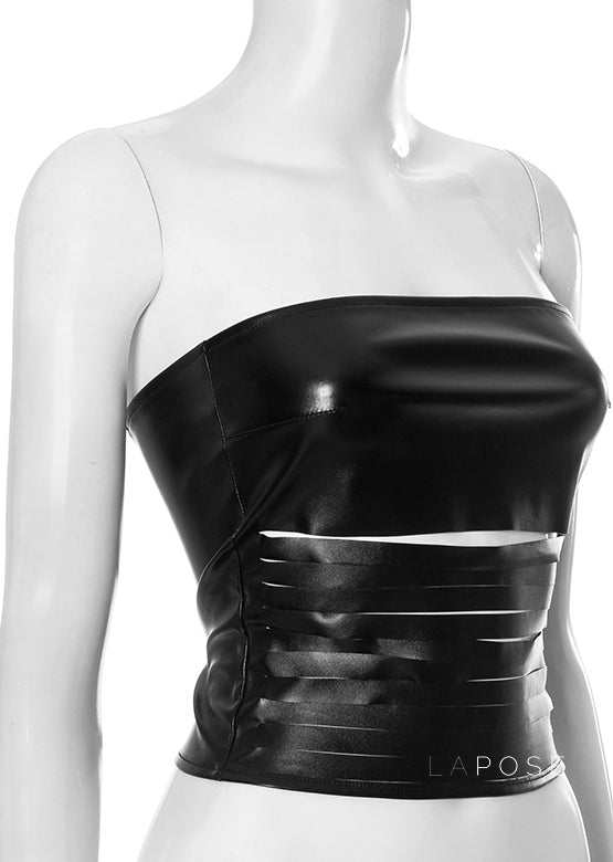 Gretta Zipper Tube Top [DILE6FCV]