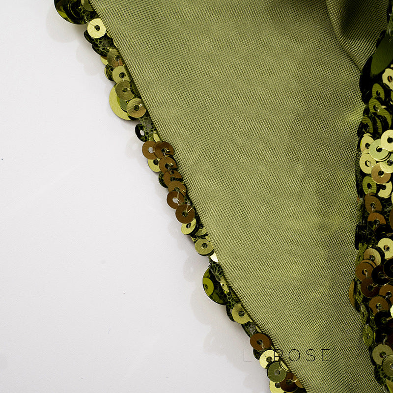 Gwenevere Sequin Halter Top [43SS4315]
