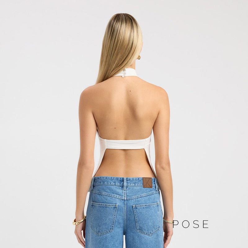 Gwyneth Backless Halter Top [RQGOSZJ7]