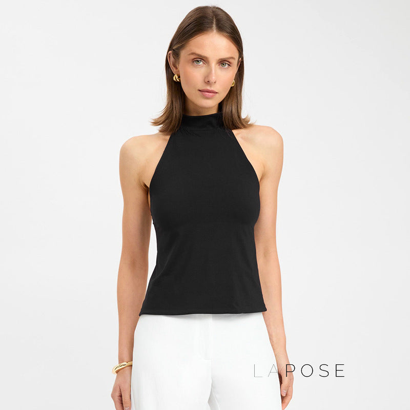 Gwyneth Backless Halter Top [VY329V08]