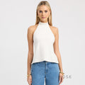 Gwyneth Backless Halter Top [FIL39AR5]
