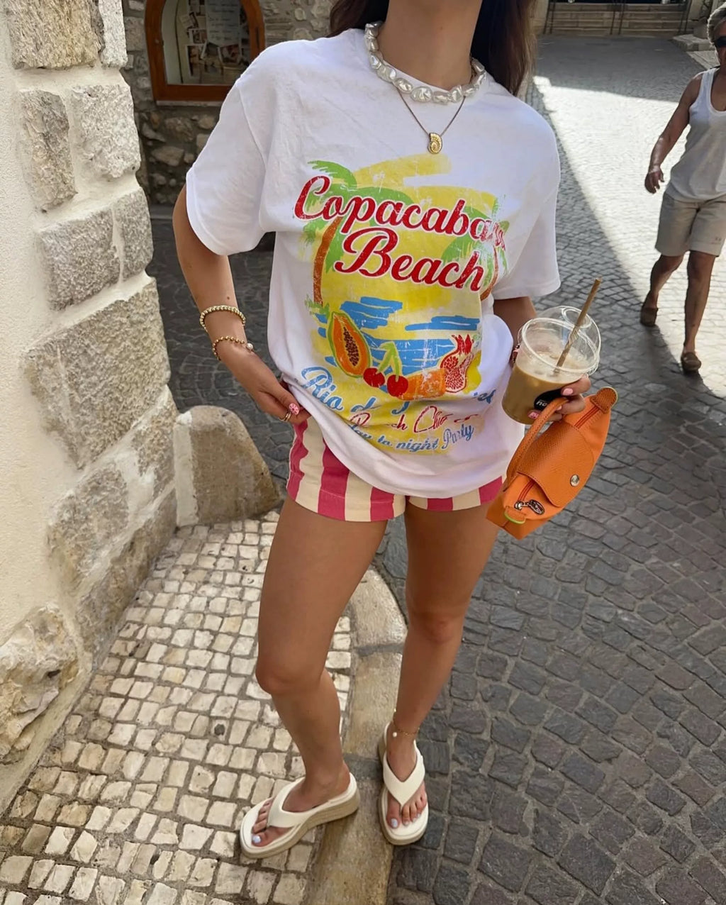 Hailey Copacabana Graphic Oversized Tee
