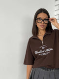 Haizlee Contrast Embroidered Polo Tee [SAG1RXX1]