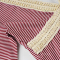 Haley Red Striped Lace Top [GCEIA13G]