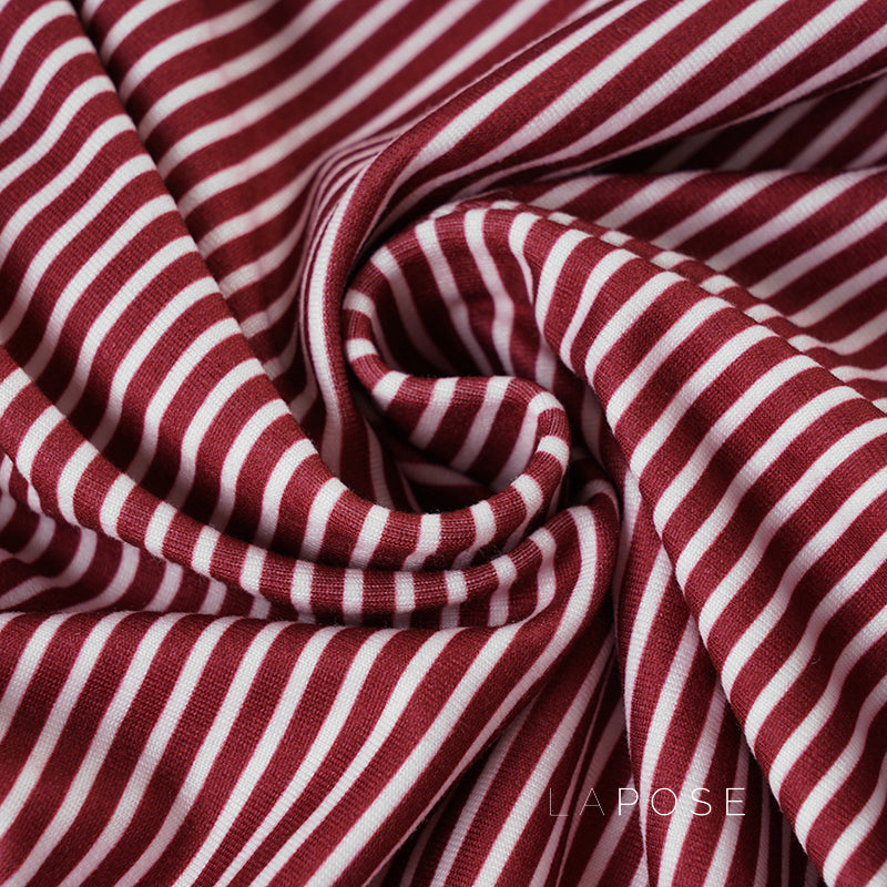 Haley Red Striped Lace Top [VSI0WNJ3]