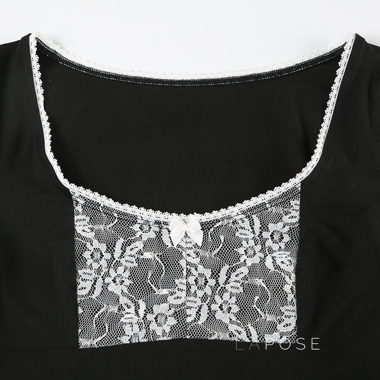 Hallee Layered Lace Long Sleeve Top [YN5VR8NC]
