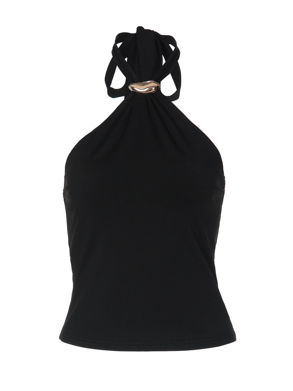 Halter Tie-Up Backless Tank Top [9Q7KDDJG]