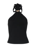 Halter Tie-Up Backless Tank Top [9Q7KDDJG]