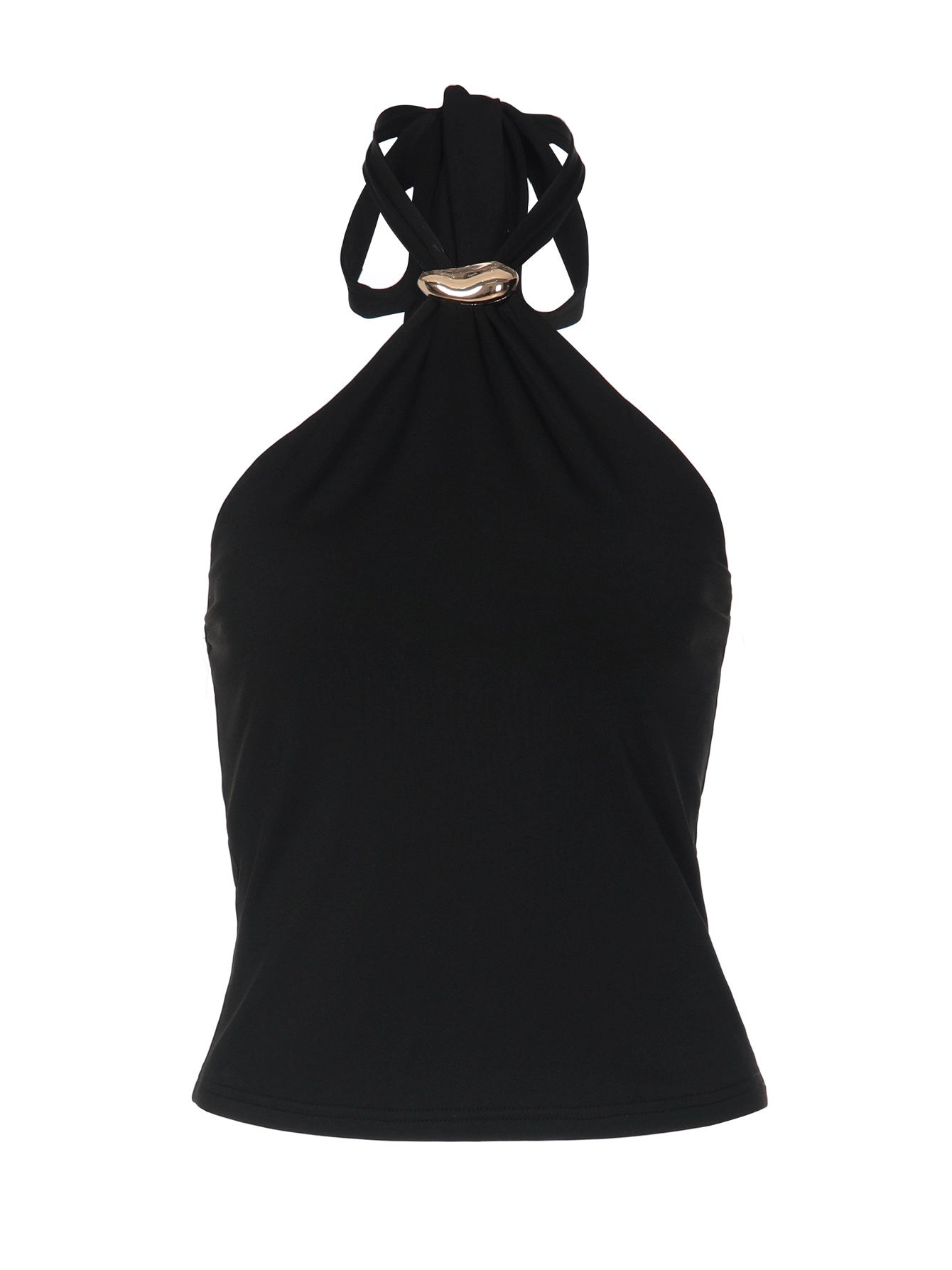 Halter Tie-Up Backless Tank Top [9Q7KDDJG]