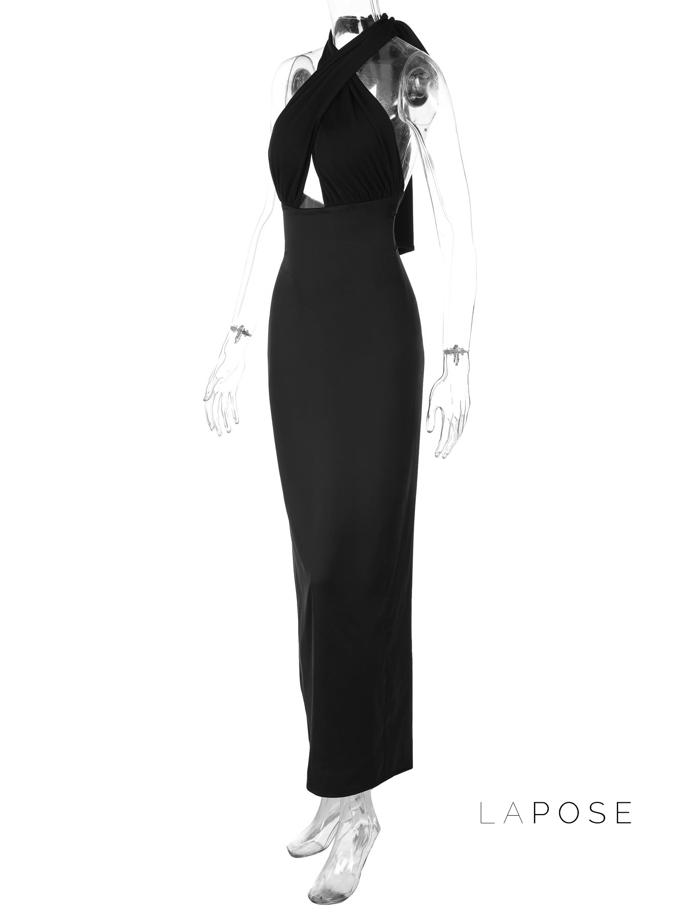 Haniya Halter Backless Maxi Dress [AMQT9VTS]