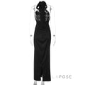 Haniya Halter Backless Maxi Dress [3VK0OAM5]