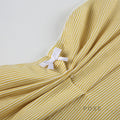 Hannah Pinstripe Pleated Tube Top [853TNL36]