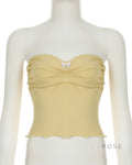 Hannah Pinstripe Pleated Tube Top [XLJS2U85]