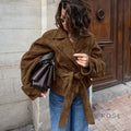 Hareem Suede Double-Breasted Jacket [D1GJ0RKL]