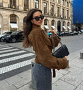 Hareem Suede Double-Breasted Jacket [PQNUVZ2T]